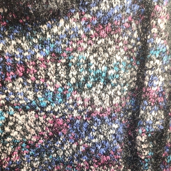 Philosophy Large Multicolor Fuzzy Cowl Turtleneck Sweater - Picture 3 of 5